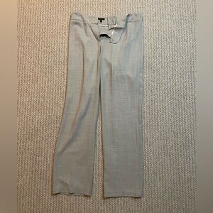 Escada Light Gray Wool Blend Trousers Size 40